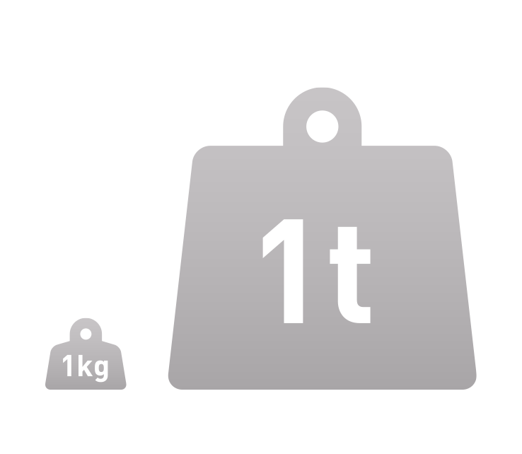 Weight Per Piece 1kg - 1000kg(2.2lb - 2204lb)